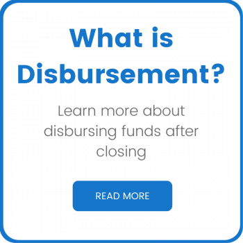 Post Closing Page -Disbursement